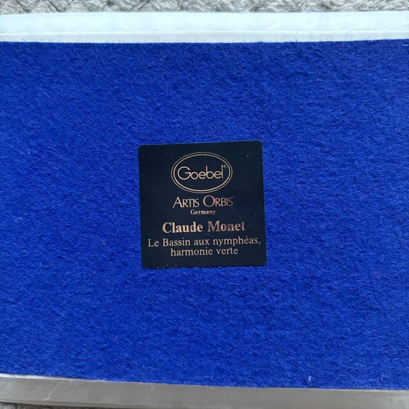 Goebel Claude Monet Tray Trinket Water Lily Pond Japanese Bridge Artis Orbis - Picture 4 of 4